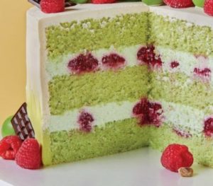 Pistachio-raspberry