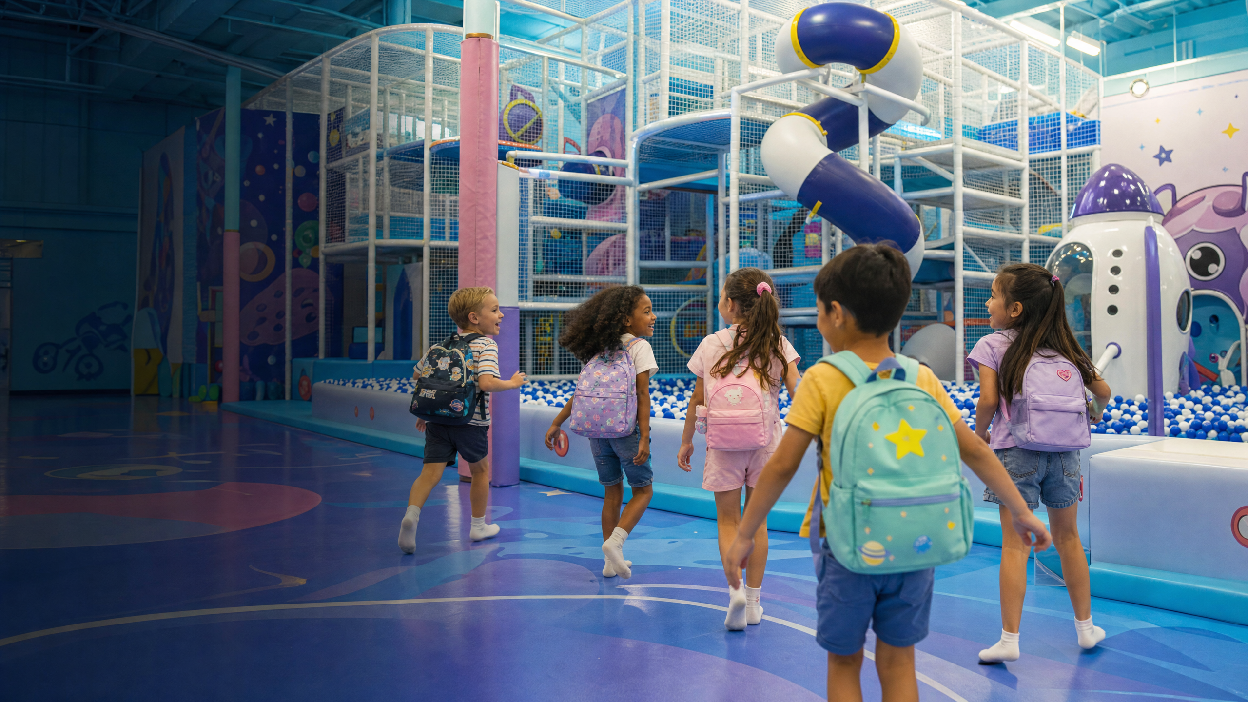Children arriving for Kidlavie Aftercare