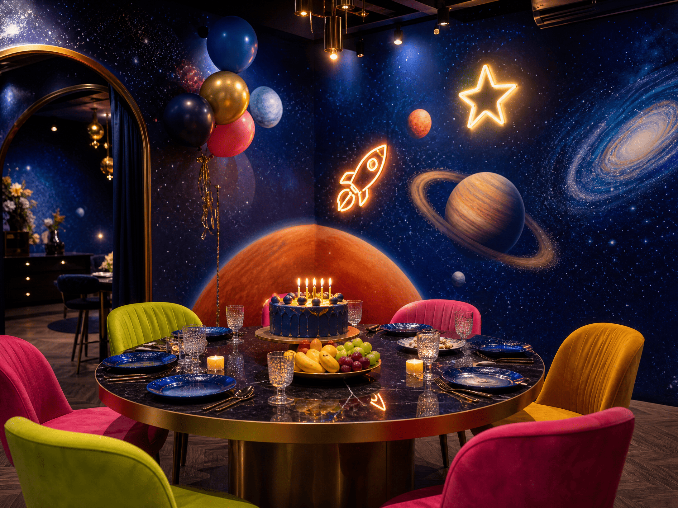 Private birthday party room at Kidlavie Omaha