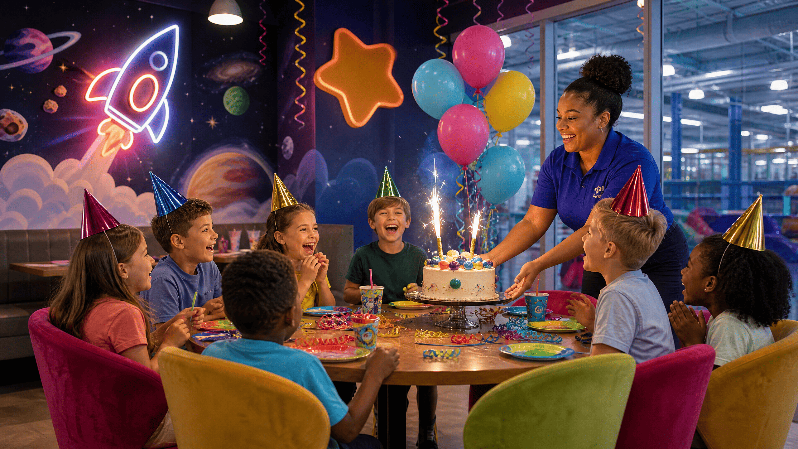 Kids birthday party at Kidlavie Omaha