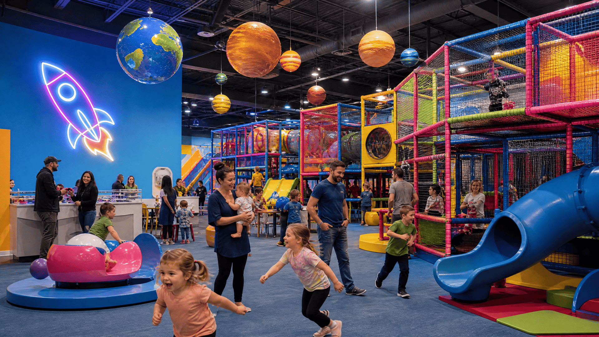 Kidlavie Omaha indoor playground at Oak View Mall