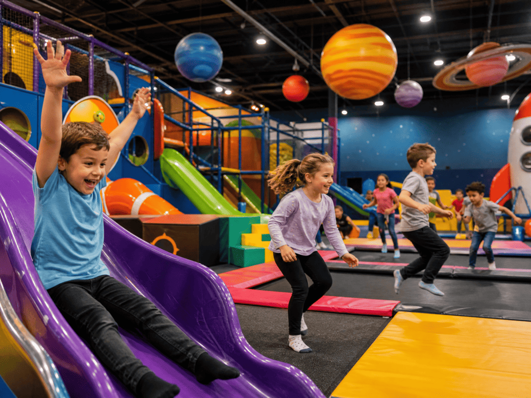 Kids playing at Kidlavie Omaha