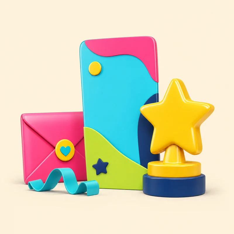 Membership and gift card prize illustration
