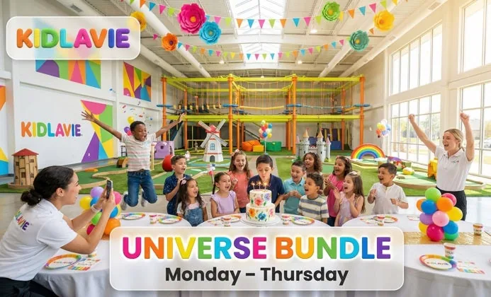 Universe Birthday Bundle, Monday - Thursday at Kidlavie Omaha