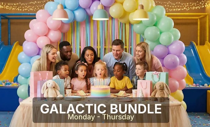 Galactic Birthday Bundle, Monday - Thursday at Kidlavie Omaha