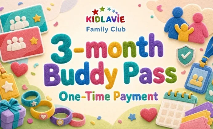 3-month Buddy Pass (One-time Payment) at Kidlavie Omaha