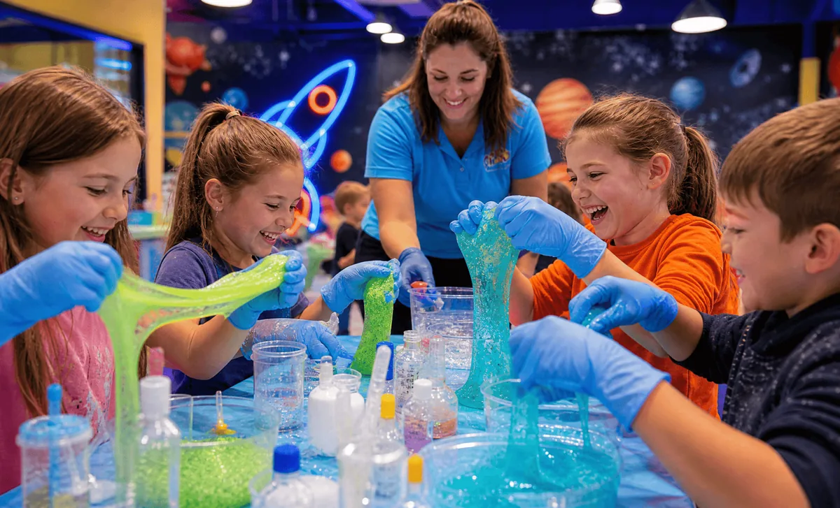 Alien Slime Lab Workshop at Kidlavie Omaha