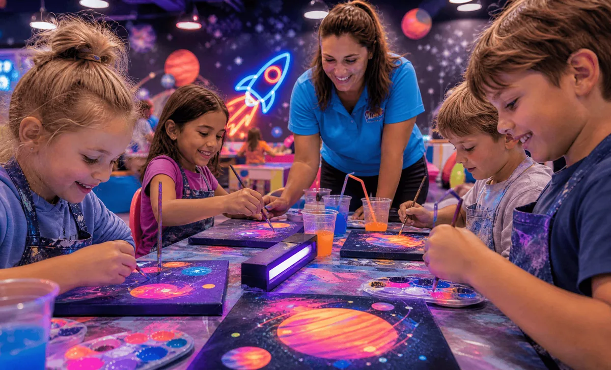 Glow n Sip Workshop at Kidlavie Omaha
